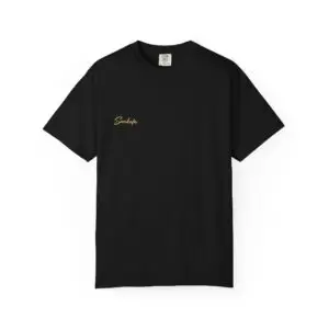 Sankofa Script Tee — Black